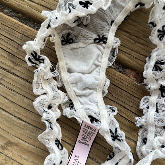 NWOT 5 FOR $25‼️ VS Mesh Bow Thong Set - Picture 5 of 8